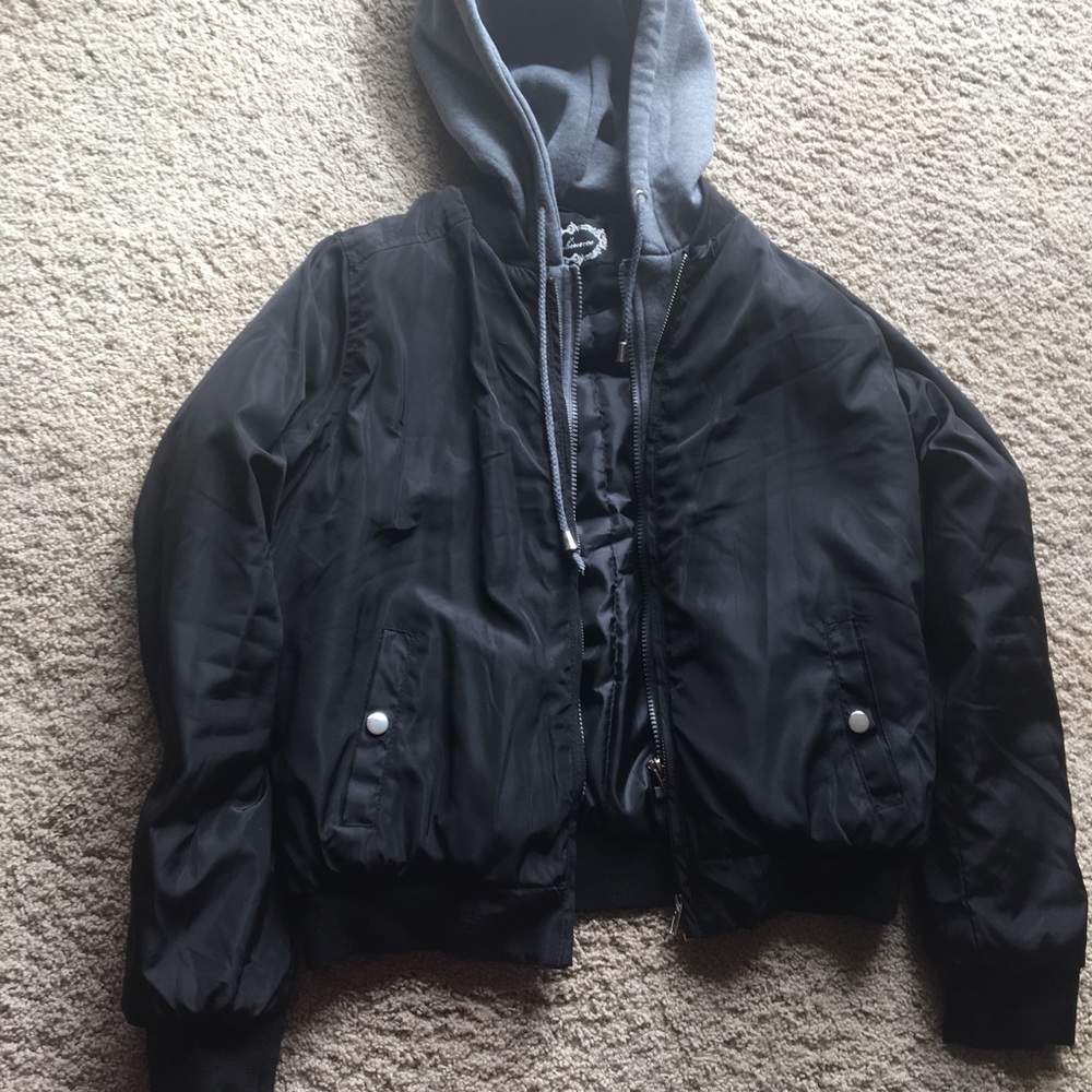 Black Bomber Jacket